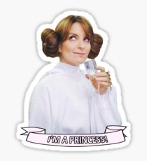 Liz Lemon as Leia - I'm a Princess! Sticker