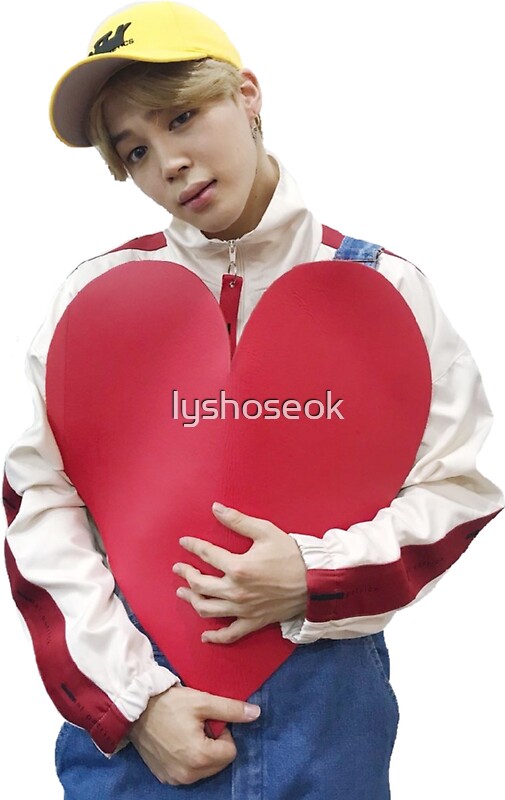  BTS JIMIN HEART  Stickers by lyshoseok Redbubble