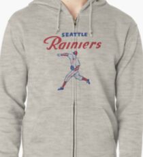 Baseball Team Seattle Rainiers, originally named the Seattle Indians and aka the Seattle Angels, Zipped Hoodie