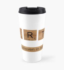 FORTY Is Only Eleven in Scrabble. Travel Mug