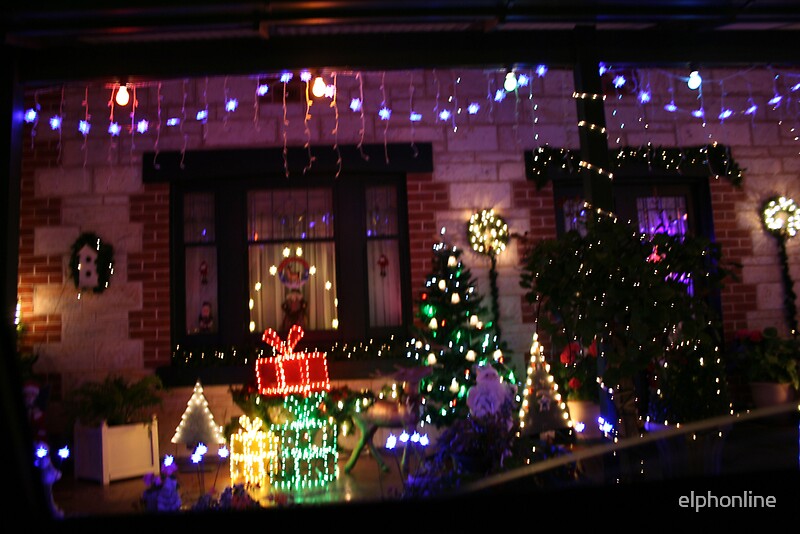 "Lobethal Christmas Lights,S.A." by Redbubble