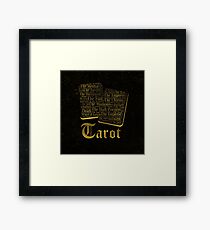 Tarot Major Arcana Word Art Framed Print
