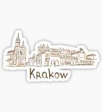 Krakow Cracow Panorama Sticker