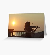 Serenade at Sunset Greeting Card