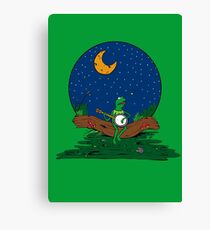 It's Not Easy Bein' Green Canvas Print