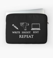 Write shoot edit repeat Laptop Sleeve