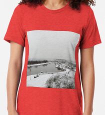 Winter Day at Falkirk Wheel Tri-blend T-Shirt
