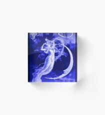 Vintage Magician Poster Acrylic Block