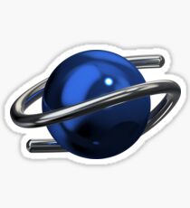 Sega Saturn 3D Chrome Sticker