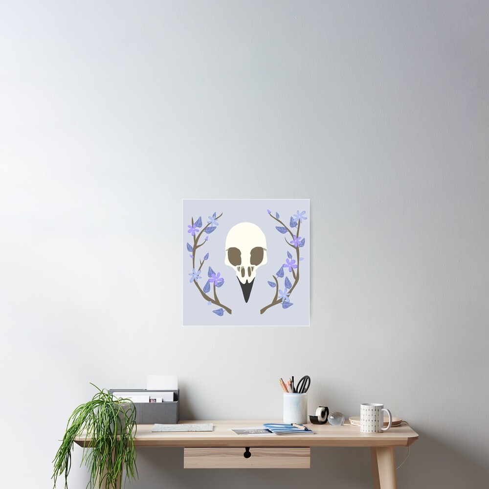 Bird Skull Poster