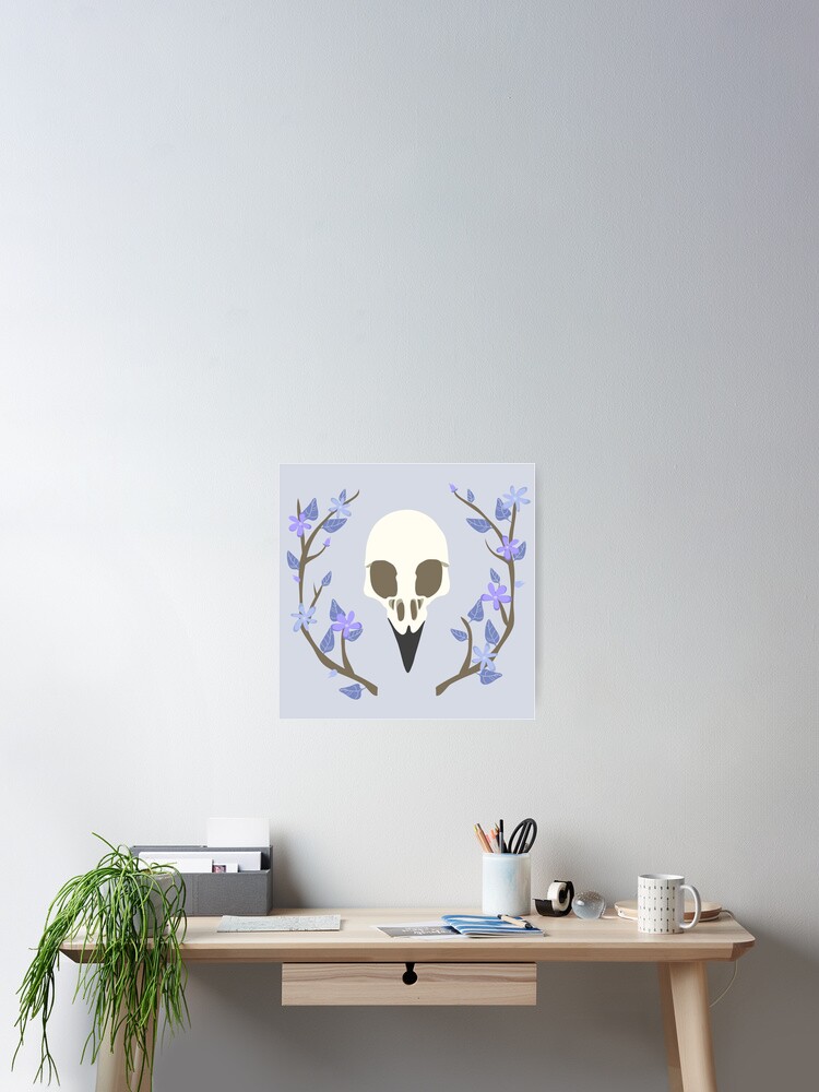 Alternate view of Bird Skull Poster