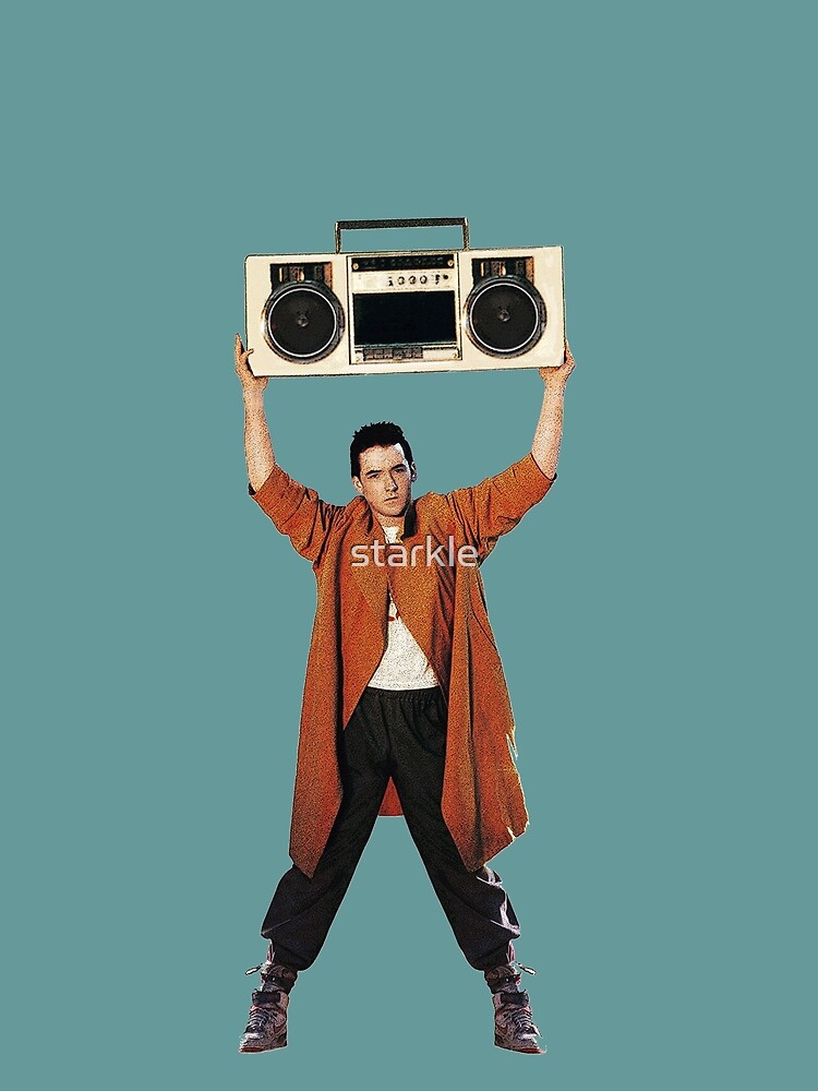 "SAY ANYTHING John Cusack holds up a boombox boom box Lloyd Dobler and