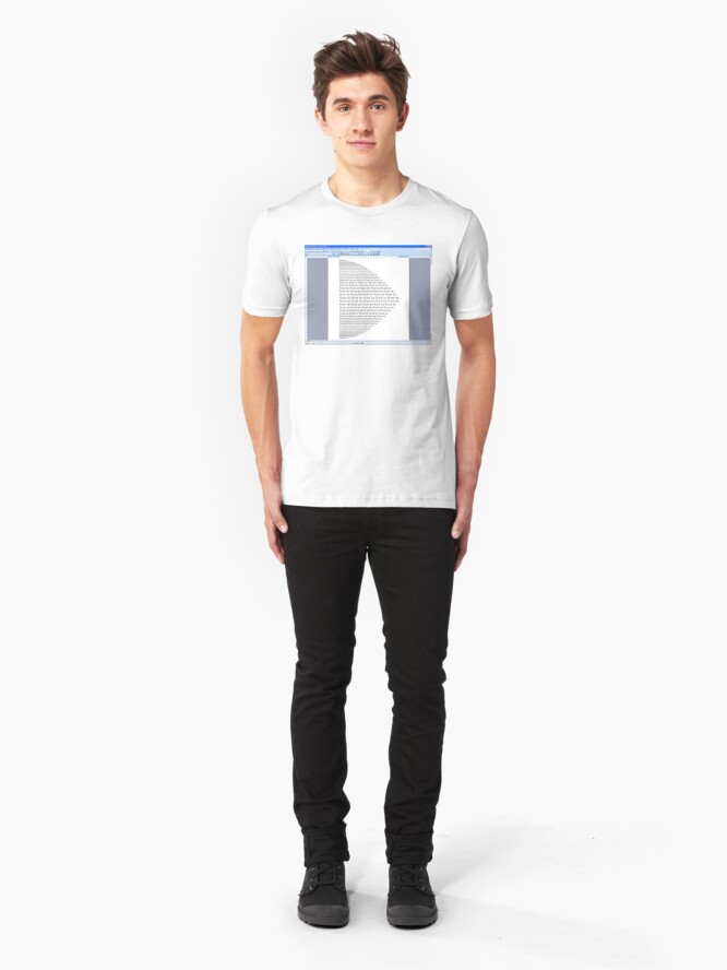 Alternate view of Word Art I Slim Fit T-Shirt