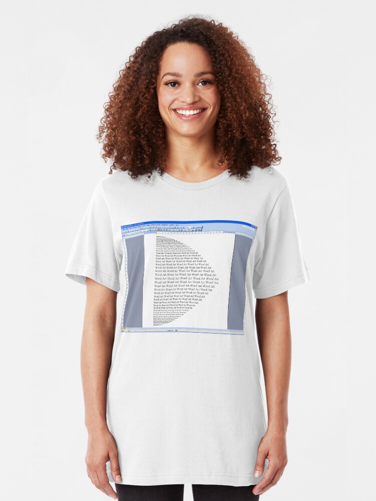 Alternate view of Word Art I Slim Fit T-Shirt