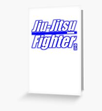 BJJ Blue Belt Jiu Jitsu Fighter Greeting Card