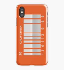 Back to The Future License Plate iPhone Case/Skin