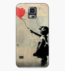 Banksy Red Heart Ballon Hülle & Klebefolie für Samsung Galaxy