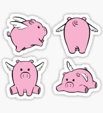 Flying Pig Stickers Sticker