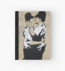 Banksy Kissing Police Hardcover Journal