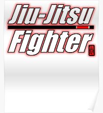 BJJ Black Belt Jiu Jitsu Fighter Poster