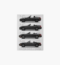 Mazda MX5 evolution black Art Board