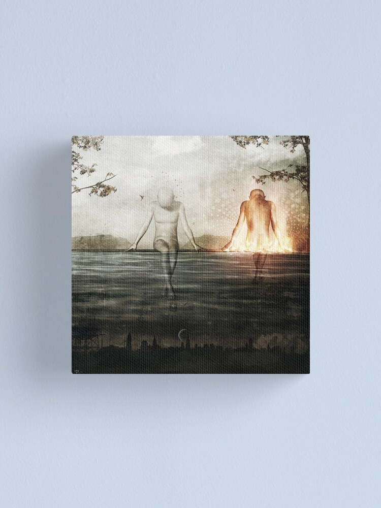 Alternate view of Here We Divide Canvas Print