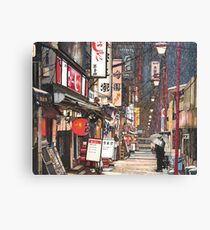 Lights in the Snow Canvas Print