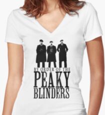 PEAKY BLINDERS Women's Fitted V-Neck T-Shirt