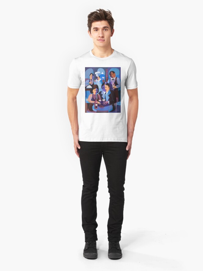 Alternate view of THE LAST DINERS, JAPAN Slim Fit T-Shirt