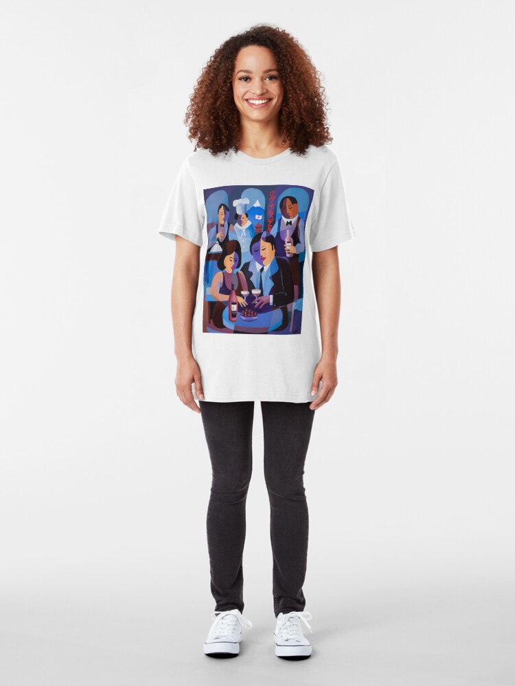 Alternate view of THE LAST DINERS, JAPAN Slim Fit T-Shirt