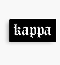 kappa black white gothic Canvas Print