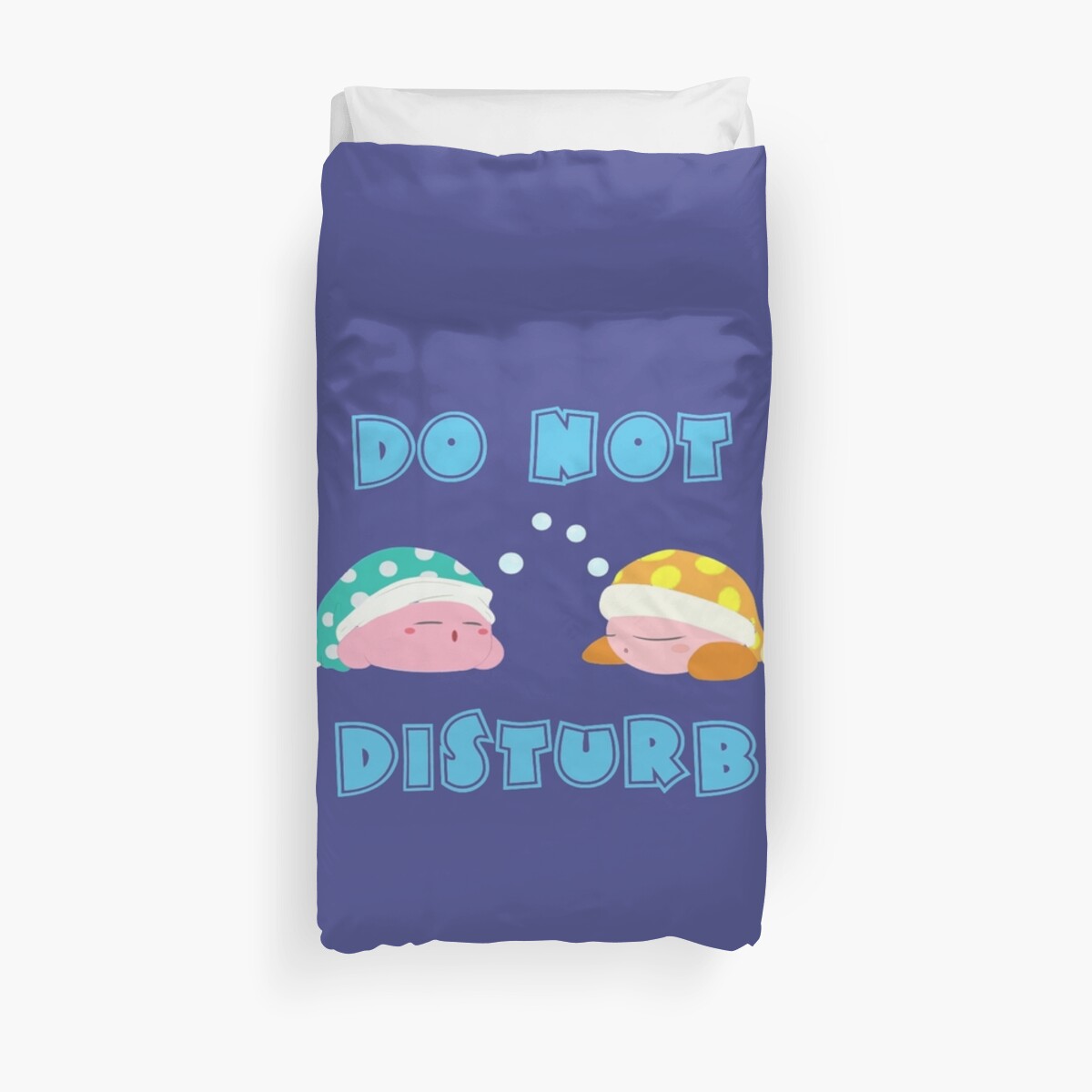 Kirby And Noddy Do Not Disturb Duvet Cover By Smugsneasel