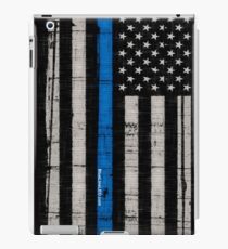 Vinilo o funda para iPad Bandera azul de policía