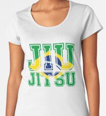Brazilian Jiu Jitsu Brazi Flag BJJ Women's Premium T-Shirt