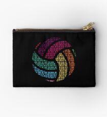 Colorful Volleyball Words Volleyball Player Studio Pouch