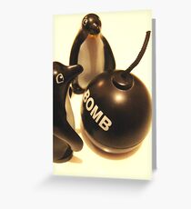 The Bored and Foolish Penguins Greeting Card