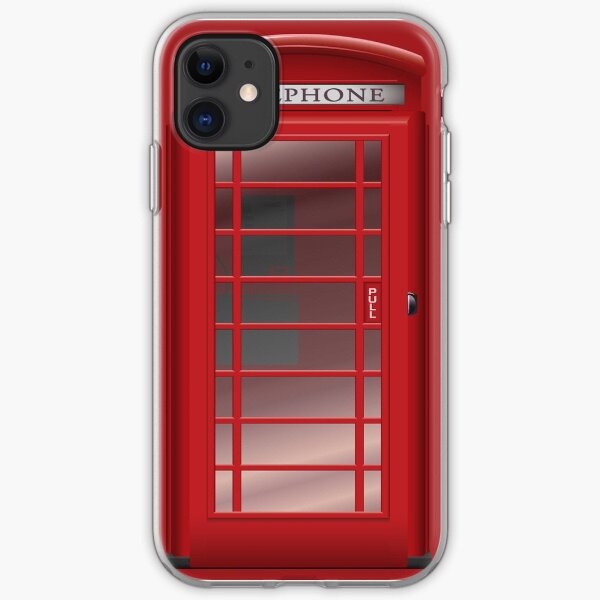 London Red Phone Booth Box iPhone Soft Case