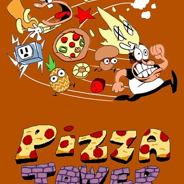 Pizza Tower - Peppino w/ Topping Girls Sticker for Sale by