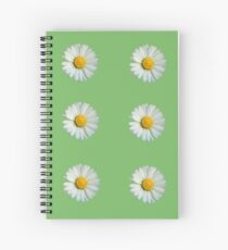 Six white daisies Spiral Notebook