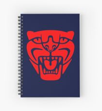 Jaguar head in red Spiral Notebook