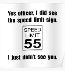 Speed Limit Poster