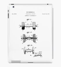 Dumbbell Patent Drawing Blueprint iPad Case/Skin