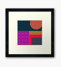 retro abstract Framed Print