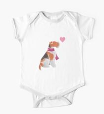 Watercolour Wire Fox Terrier One Piece - Short Sleeve