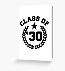 Class of 2030 Star Year High School Graduate Education Kindergarten to Graduation Grow With Me Greeting Card