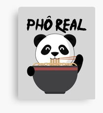Pho Real Funny Panda Eating Ramen Leinwanddruck