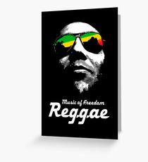 Reggae Music of Freedom Greeting Card