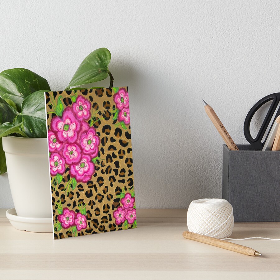 floral leopard print
