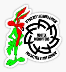 Coyote - RL Grime Vortex Disruptors Logo (Black Logo) Sticker