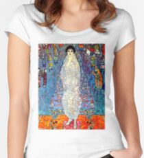BARONESS ELIZABETH : Gustav Klimt 1914 Painting Print Women's Fitted Scoop T-Shirt